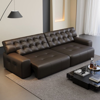 Canapé-lit multifonctionnel de haute qualité pour salon, canapé convertible en cuir souple 2 places pour salon
