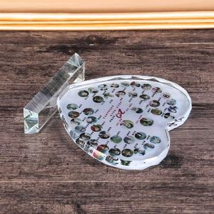 Nuova <span class=keywords><strong>Cornice</strong></span> Portafoto in Cristallo K9 Personalizzata a Forma di Cuore, Regalo di Compleanno per la Migliore Amica, Souvenir per Matrimonio - Product Image 2