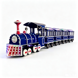 Tren Turístico Eléctrico Sin Rieles, Vagón Espacioso con Múltiples Asientos y Simulación de Vapor para Operaciones Comerciales en Zonas Turísticas - Product Image 3