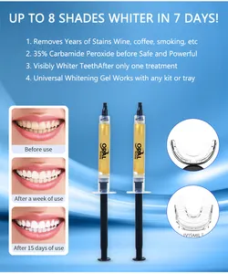 Wholesale Blanchiment De Dents Dental Whitening Gel Teeth Whitening Kits Teeth Whitening Gel 35% Salon Use