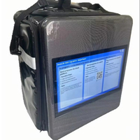 Pantalla de mochila LCD de 18,5 pulgadas, reproductor de publicidad Android, cartelera para caminar humano al aire libre para llevar, entrega para llevar