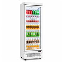 Jinfugui Porte en verre commerciale Double température Affichage des boissons Refroidisseur 450L vertical Boisson Réfrigérateur