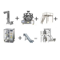 Peseuse multi-têtes combinée automatique d'usine avec machine à emballer ertical pour cornichons et jalapenos