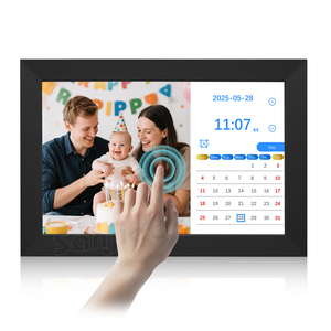 Wholesale 10 Inch Video Player Devices <b>Electronic</b> Picture Album <b>Calendar</b> Clock with Alarm Clock Touch Screen Digital Photo Frame - Product Image 1