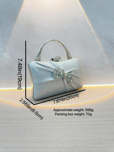 Borse da sera all'ingrosso da donna con cornice piccola pochette da sposa per le donne regali di natale in <span class=keywords><strong>argento</strong></span> dorato nero borse per feste - Product Image 4