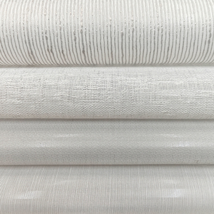 Tessuto per <span class=keywords><strong>Tende</strong></span> Trasparente in Voile <span class=keywords><strong>di</strong></span> Lusso Bianco Certificato Organico Paris Gots, Aspetto <span class=keywords><strong>Lino</strong></span> in Poliestere per Drappeggi - Product Image 1