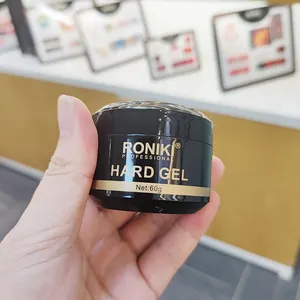 RONIKI özel özel etiket sert jel 60g renk tırnak uzatma uv jel tırnak