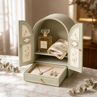 Boîte cadeau en papier rigide de forme spéciale à double porte, faite à la main, pour bijoux, pour mariage et anniversaire, cadeaux en gros