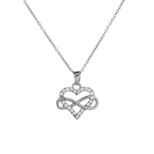 <span class=keywords><strong>Collana</strong></span> con collare a <span class=keywords><strong>cuore</strong></span> in cristallo con strass <span class=keywords><strong>infinito</strong></span> a buon mercato classico personalizzato di fornitura di fabbrica - Product Image 5