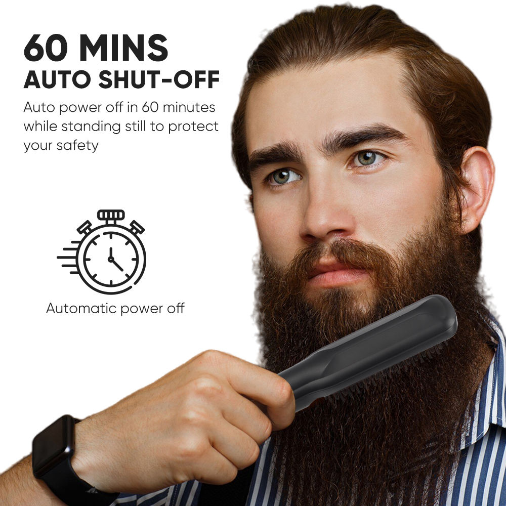 Herramientas de estilismo de salón para hombres, peine portátil para Barba,  cepillo para Barba, Mini peine alisador de pelo para Barba