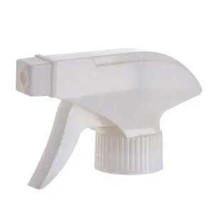 White Mist Trigger Sprayer 28/410 Fine Mist Spray Square Nozzle Head