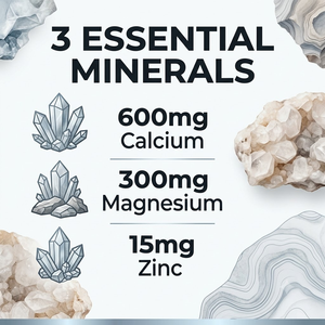 Suplemento de Calcio, Magnesio y Zinc OEM ODM, 600 mg, 300 mg, 15 mg, Complejo Mineral, Suplemento Dietético, 90 Tabletas - Product Image 4