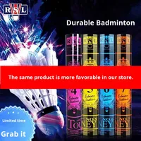 Volant de badminton durable en liège composite avec plumes d'oie, résistant au vent, spécial entraînement de compétition, intérieur/extérieur