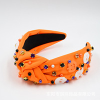 Headband Halloween yang Dapat Disesuaikan dengan Motif Labu, Hantu, dan Tengkorak |   Langsung dari Pabrik |   Aksesoris Rambut Liburan yang Menyeramkan