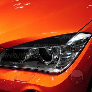 ฝาครอบตกแต่งขอบไฟหน้าสีดำ 1 คู่ สำหรับ BMW X1 E84 ปี 2009 2010 2011 2012 2013 2014 สติ๊กเกอร์ติดรถยนต์ ฝาครอบตกแต่งขอบไฟหน้า - Product Image 5