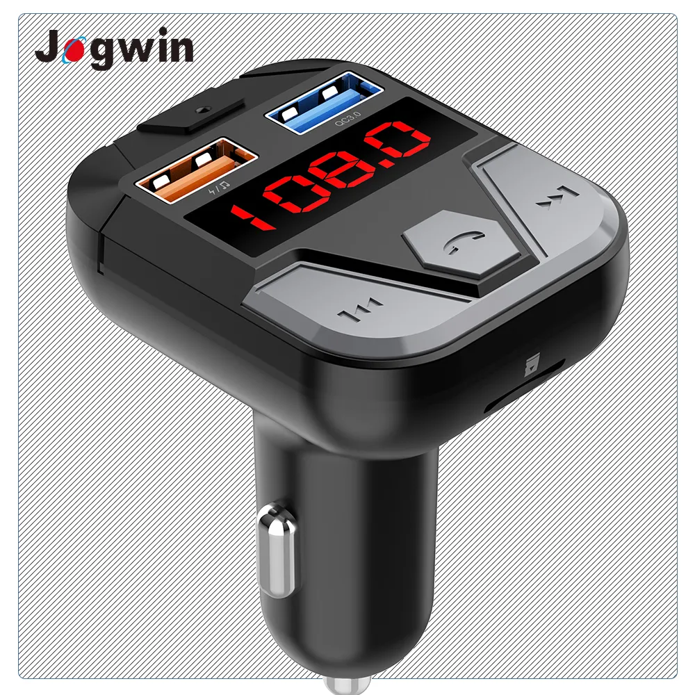 Robot HD lossless Audio Bluetooth Car MP3 Player FM Transmitter Dual USB charging 2.4A output U disk music player