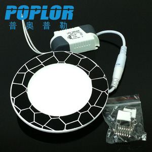 POPLOR 6W <b>LED</b> Panel <b>Light</b> Round 25000Hr Lifespan Modern Design Easy Installation - Product Image 1