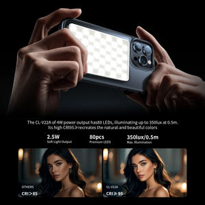 Lampe à selfie magnétique MagSafe pour iPhone – Lumière d'appoint LED rechargeable, CRI≥95, 5 températures de couleur, lumière vidéo portable pour Vlog - Product Image 4