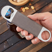 Ouvre-bouteille créatif en cuir, lame de barman, outil de bar, ouvre-bouteilles