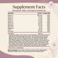 Comprimés multivitaminés pour femmes en marque privée avec vitamines A, B, D et magnésium pour le métabolisme énergétique et le soutien quotidien du bien-être