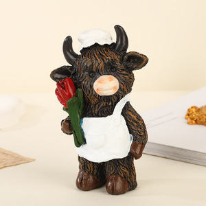 Ornamento Desktop di bue rosa romantica e zodiaco-un regalo commovente per la tua ragazza o cari amici - Product Image 2