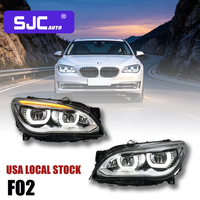 SJC USA Stock Local pour BMW Série 7 M7 F02 F01 2009-2012 Phare Avant LED Angel Eye Pièces Auto Vente en Gros Promotion