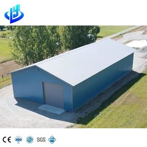 钢结构建筑红色铁架预制金属建筑套件商业仓库车间PBR板R板重型 - Product Image 5