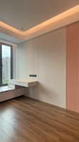 Revestimiento de Pared con Aspecto de Madera Natural WPC para Estaciones de Tren, Panel de Pared de Compuesto de Madera y Plástico, Duradero e Ignífugo para Edificios Públicos