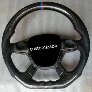 Volant universel en fibre de carbone compatible - Design personnalisé disponible, adapté aux voitures - Product Image 3
