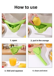 <span class=keywords><strong>Presse</strong></span>-agrumes manuel pliable pour citrons et citrons verts, design compact pour un rangement facile, fabriqué en PP durable - Product Image 4