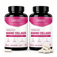Capsules de protéines de collagène, comprimés, complément nutritionnel, bien-être des articulations, soutien à la récupération musculaire, formule pour un style de vie actif et sportif