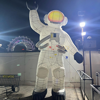 Modèle d'astronaute gonflable géant pour l'extérieur, grand éclairage, modèle de personnage de dessin animé, astronaute spatial