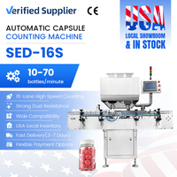 Machine de comptage et d'emballage de capsules entièrement automatique de haute précision avec une capacité de 600 à 4200 bouteilles/heure pour la salle d'exposition locale aux États-Unis
