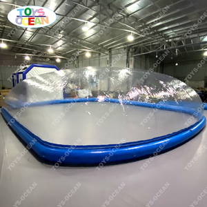 Couverture de <span class=keywords><strong>piscine</strong></span> en PVC personnalisée Offre Spéciale couverture de sécurité de <span class=keywords><strong>protection</strong></span> de dôme gonflable à air transparent pour piscines - Product Image 4