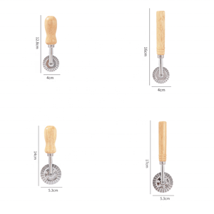 Moules à biscuits de Noël en alliage de zinc, emporte-pièces, rouleau à découper, moule à biscuits de Noël avec manche en chêne - Product Image 5