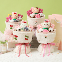 Bouquet de peluches très demandé avec rembourrage en coton PP pour cadeaux unisexes de la Saint-Valentin et d'anniversaire de mariage