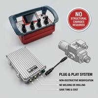 Télécommande hydraulique sans fil NM-040 pour grue télescopique 24V DC IP67 Portée 500m