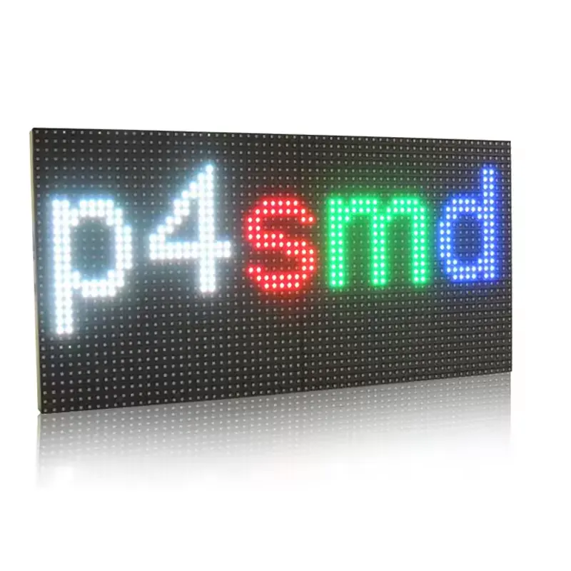 Pabrik grosir luar ruangan dalam ruangan papan reklame murah modul panel layar tampilan P4 LED warna penuh SMD antiair