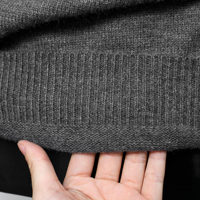 Pull-over en maille douce et chaude à col rond uni pour homme, coupe oversize, manches longues, idéal pour l'hiver - Fournisseur en gros
