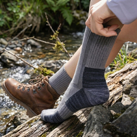Chaussettes de randonnée légères en laine mérinos, coupe basse, anti-ampoules, unisexes, pour hommes et femmes