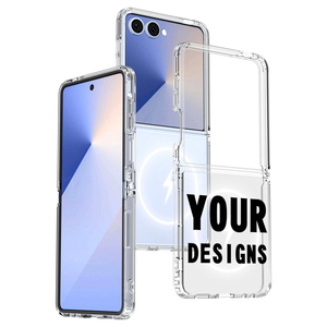 Funda Protectora Transparente de TPU Suave con Parte Trasera de Plástico Duro para Samsung <span class=keywords><strong>Galaxy</strong></span> Z Flip 5 6 7 Fold 6 7, Fundas Magnéticas - Product Image 3