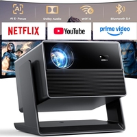 Projecteur intelligent Android 14 à haute luminosité, WiFi 5G, multilingue, écran de projection large de 300 pouces