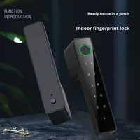 Serrure Intelligente Minimaliste en Bois avec Empreinte Digitale et Fermeture Magnétique Silencieuse, Compatible Tuya Bluetooth, en Alliage d'Aluminium, avec Mot de Passe de Sécurité