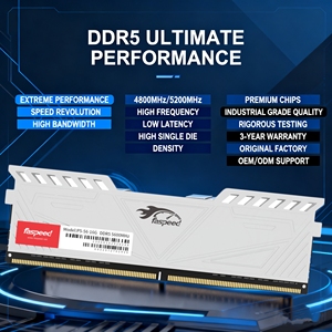 Faspeed Premium DDR5 4800MHz 16GB Modules de RAM 288pin U-DIMM la mise à niveau de l&#x27;ordinateur portable 35mm de hauteur - Product Image 2