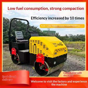 Compacteur à une roue de 2 tonnes, Rouleau compresseur routier de 5 tonnes, Rouleau compresseur routier de 3 tonnes, Compacteur manuel pour véhicule de 1 tonne - Product Image 1