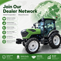 Tracteur à roues FULCORE avec cabine optionnelle, plusieurs configurations et accessoires disponibles, facile à utiliser pour le travail du sol