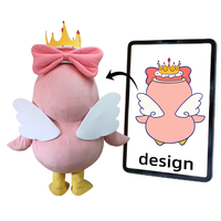 Costume de mascotte d'animal pingouin gonflable en peluche personnalisé, 175 cm, unisexe adulte, pour Mardi Gras/Carnaval