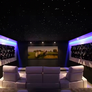 New Arrival Starry Roof Starlight sợi quang Polyester Acoustic Bảng điều chỉnh Led IP65 âm thanh hấp thụ nội thất vật liệu trang trí - Product Image 4