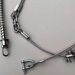 Cavo in acciaio inossidabile 304 da 4 mm con pedale in ABS per trappole per cinghiali, caccia all'aperto, ferramenta per costruzioni - Product Image 6