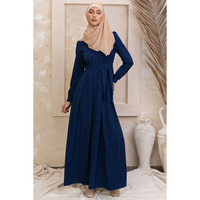 Robe maxi abaya en treillis brun rouillé, style ethnique, vêtements pour femmes musulmanes